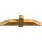 Ekena Millwork Eugene Rough Sawn Timber Gable Bracket, Western Red Cedar, 36"W x 9"H x 4"D x 4"F, 6/12 Pitch GBW036X09X0404EUG00RWR - alternate 5